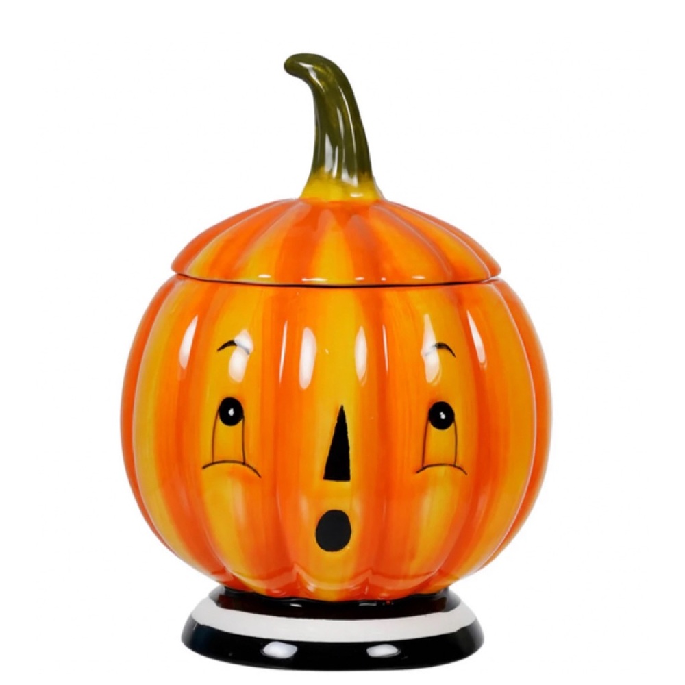 NEW Johanna Parker Carnival Cottage Pumpkin Jar